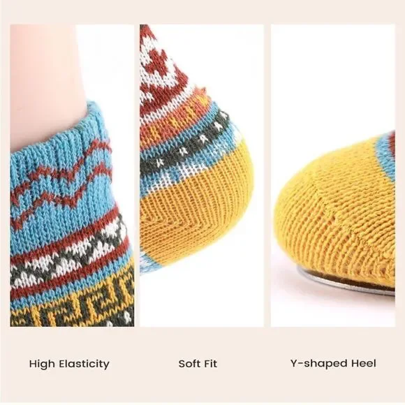 Nordic style wool winter socks